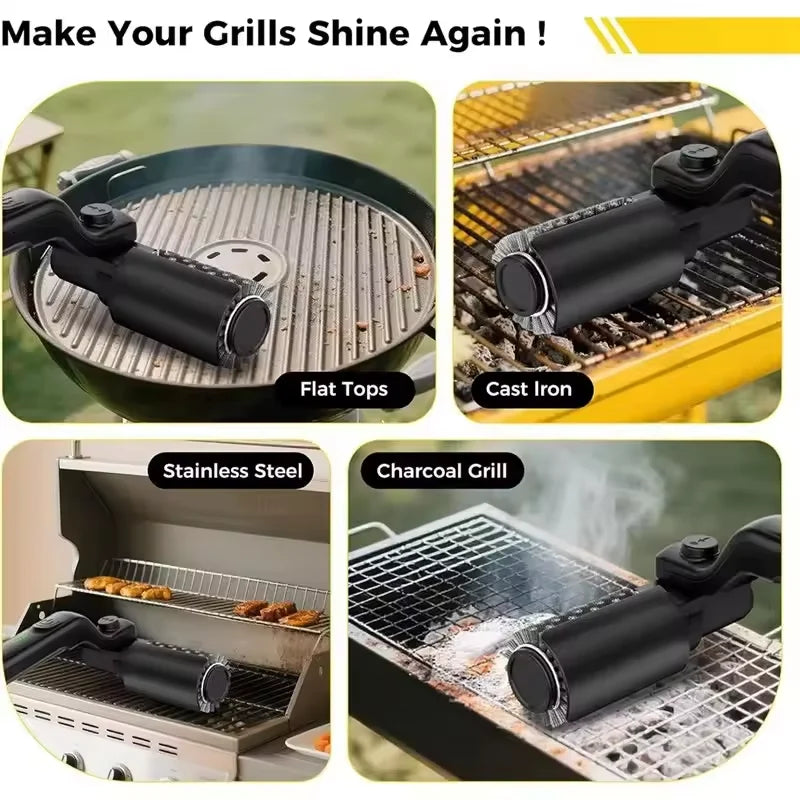 Electric Grill Brush – Cordless Rotary BBQ Cleaner