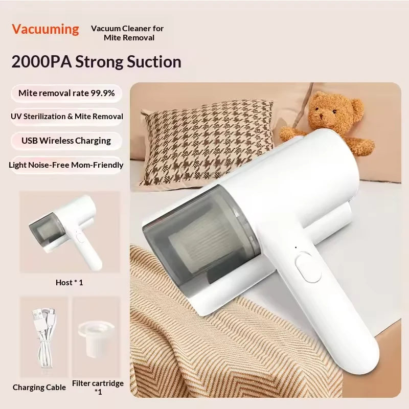 UV-C Sterilizing Handheld Vacuum – HEPA Filtration & Warm Air Dryer