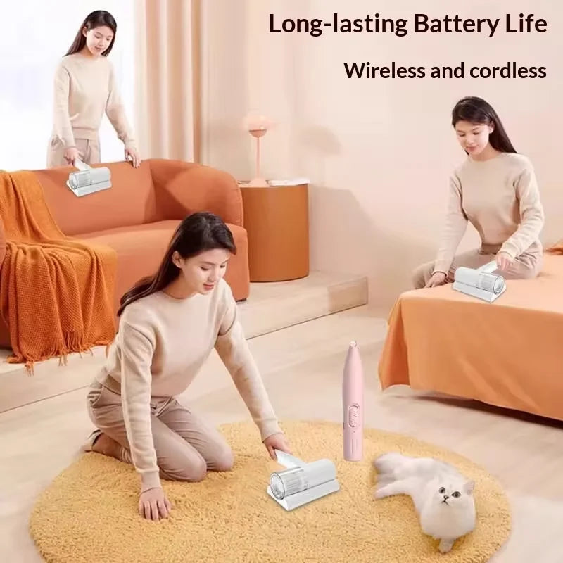 UV-C Sterilizing Handheld Vacuum – HEPA Filtration & Warm Air Dryer