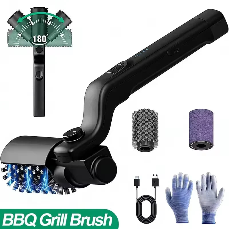 Electric Grill Brush – Cordless Rotary BBQ Cleaner