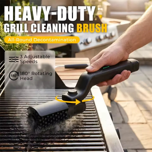 Electric Grill Brush – Cordless Rotary BBQ Cleaner
